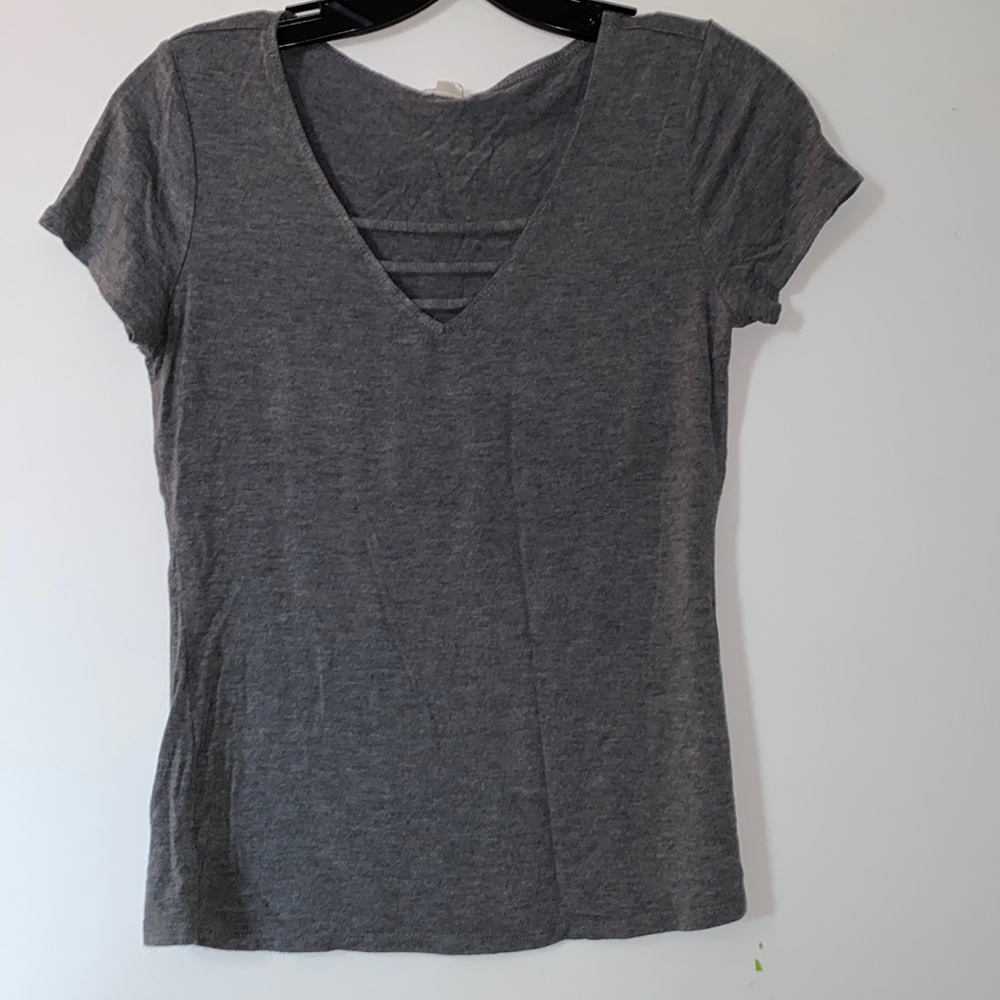 Garage Cotton V-neck Short Sleeve T-Shirt